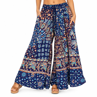 Rayon Napthol Super Flared Pants